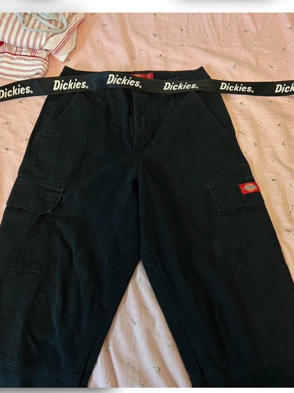 Dickies Straight Fit crop Cargo pants black